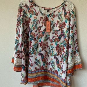 Olive hill beautiful multicolored blouse